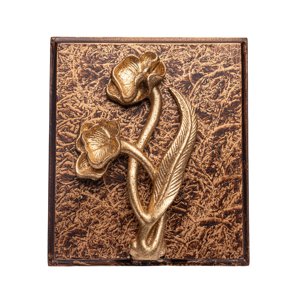 Golden Bloom – Floral Gold Napkin Holder