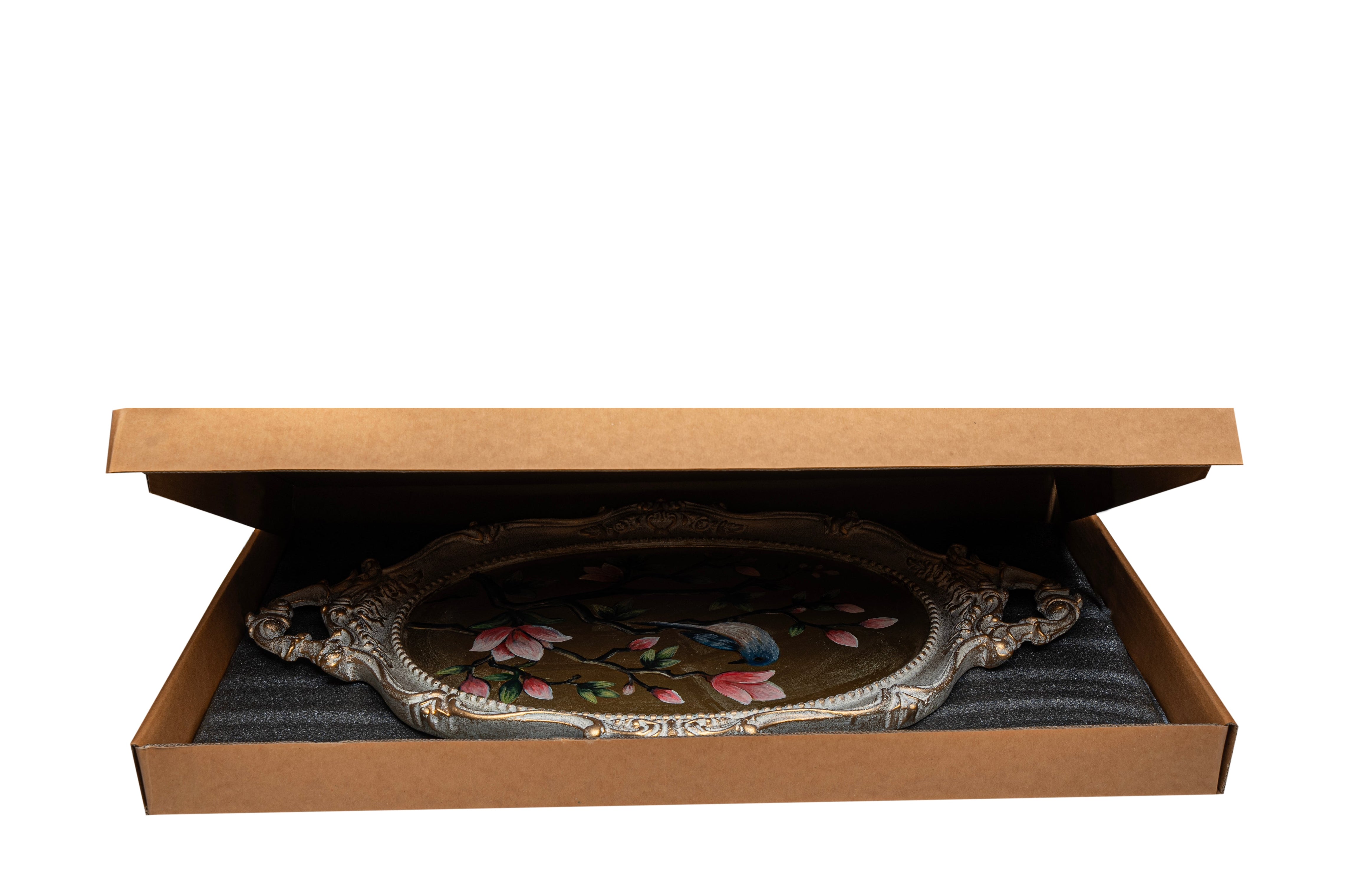 Whispers of Spring – Hand Painted Vintage Tray